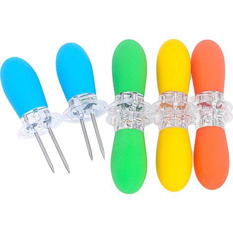 Aiguilles à maïs barbecue 4PCS en acier inoxydable réutilisables (1/5)