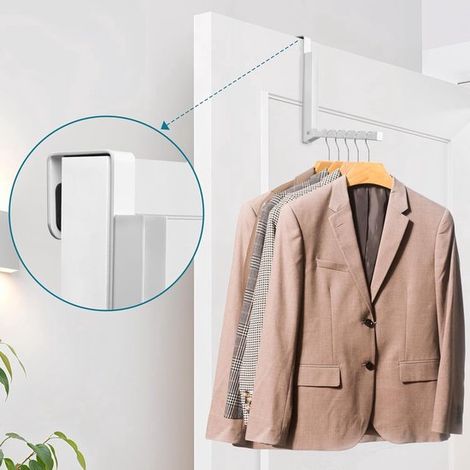 Stück Faltbare Türhaken Türhaken für die Tür Faltbare Wandhaken für Kleidung und Accessoires Hängender Türhaken Praktische faltbare Türhaken für (1/4)