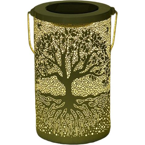 Farol solar, impermeable, para colgar o colocar, luz blanca cálida, para jardín, balcón, patio. (1/5)