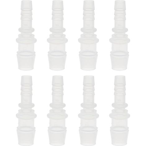 Lot de 8 Raccords Droits pour Tuyau D'arrosage Réducteurs en Plastique de 8 Mm à 12 Mm pour L'arrosage Du Jardin (1/5)