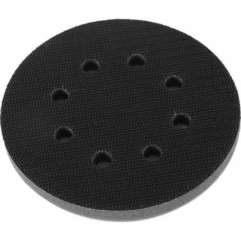 5 Zoll Weiches Schwammkissen Interface Buffer Pad Soft Density Schleifpads Sander Cushion Buffer Back Pad für Auto-Holzbearbeitung Polieren(5 inch 8 holes)