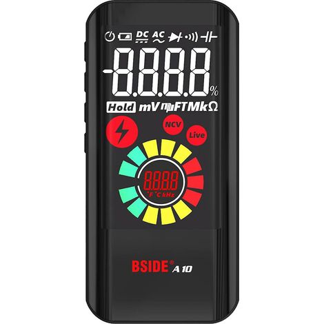 BSIDE A10 Mini Smart Digitalmultimeter NCV Multifunktionstester AC/DC Voltmeter Spannungs- und Widerstandsmessgerät