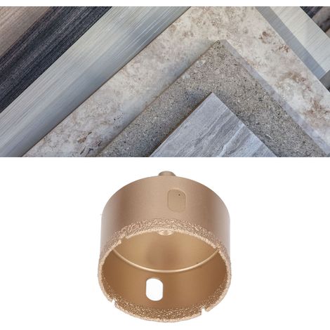 Forets diamantés 42-75 mm, forets à tige triangulaire, scie cloche haute performance pour verre/carrelage/granit/marbre/porcelaine (60 mm). (1/5)