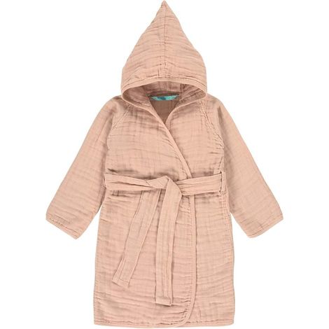 Peignoir Bébé - Gaze de Coton - 100 % Coton - Rose - 24-36 mois