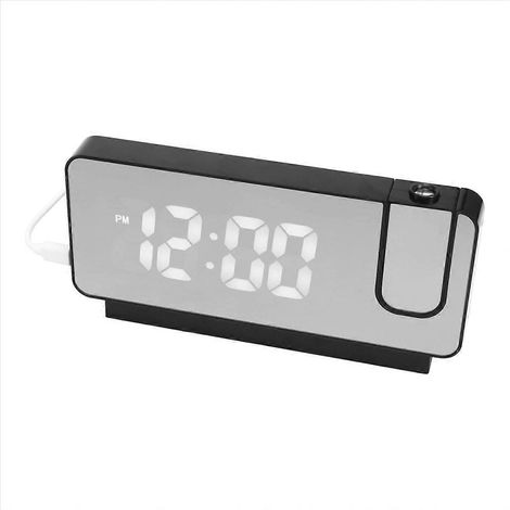 Réveil électronique à projection numérique LED noir (1/5)
