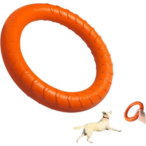 Jouets indestructibles pour chiens : jouets à mâcher pour chiens à mâchoires puissantes, disques volants pour chiens de races moyennes et grandes, anneau d'entraînement, anneaux flottants à lancer. (1/4)
