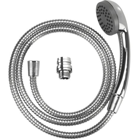 Douchette lavabo universelle anti-calcaire – Flexible 150 cm en inox – Pommeau en laiton brillant avec Easy-Clip – Adaptateurs M24 M22 - CLIP 278 G (1/5)
