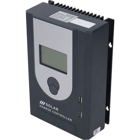 ContrôLeur de Charge Solaire, ContrôLeur de Charge Solaire Universel Affichage NuméRique SûR DC 12V 24V Taux de Conversion éLevé DC100V pour RV (MPJ40-30A) (1/5)