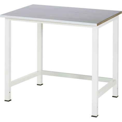 Table de travail Rau en tôle d'acier WxDxH 1000x800x825 mm