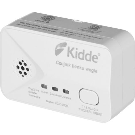 Rilevatore monossido carbonio Kidde 2030-DCR bianco compatto