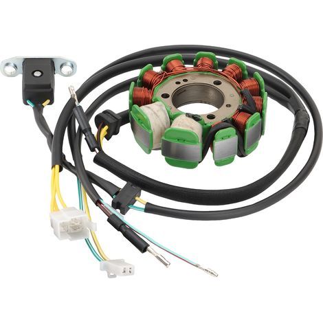 Compatible with Honda CMX250 Rebel (1996-2014) and CB250 (1991-2008) magneto stator coil motorcycles, dual cover model. (1/4)