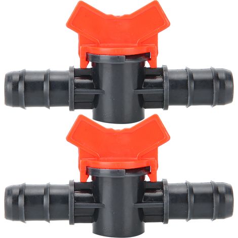 Connecteur de tuyau de Tube de contrôleur de Valve de régulateur de débit d'eau d'aquarium de 2 pièces 14mm (1/5)