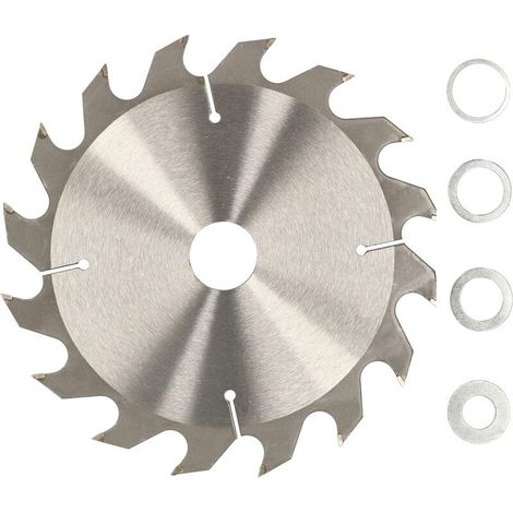 Lame de scie en carbure pour bois 16 dents Ø 200 mm + anneaux réducteurs (1/5)