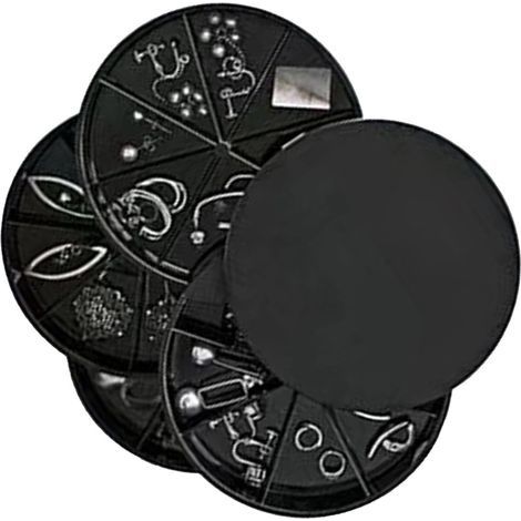Porte-Bijoux Multicouche, Boîte de Rangement de Bijoux, Organisateur de Bijoux Multicouche en Velours Anti-poussière, Support de Grande capacité pour Colliers, Boucles (1/5)