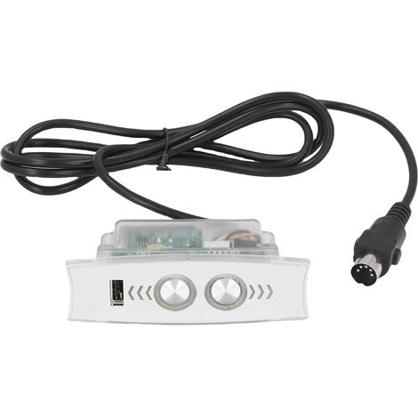 Contrôleur de Fauteuil Inclinable électrique avec Port de Chargement USB et Boutons Rétroéclairés LED – Interrupteur de Commande Manuel à 5 broches pour Chaises électriques, Canapés (SILVER) (1/4)