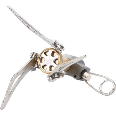 Réchaud portable mini ultraléger en alliage d'aluminium pour le camping et les pique-niques. (1/5)