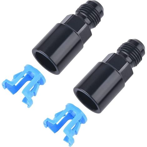 Raccordo rapido per rail carburante EFI da 6AN maschio a SAE da 3/8" e 5/16" femmina, 2 pezzi