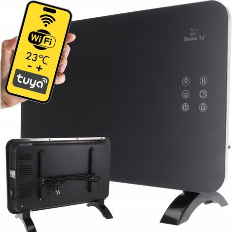 PORTO WiFi 1000W Konvektorheizung Schwarz (1/5)