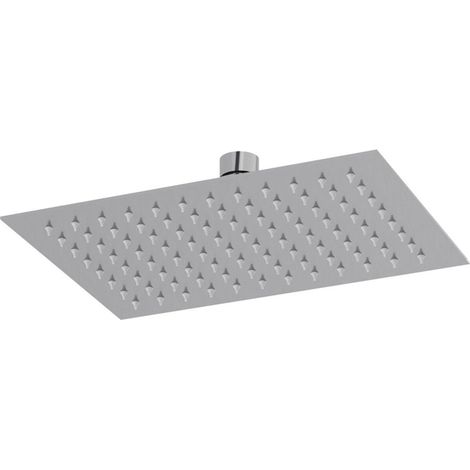 Lineabeta - Rechteckiger Duschkopf flach Supioni 25x18cm aus poliertem Stahl