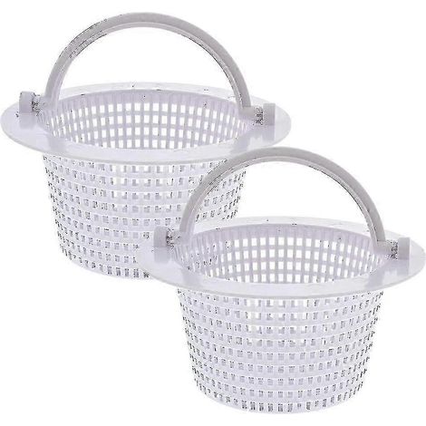 Paniers de rechange pour skimmer avec poignées pour piscines hors sol - Lot de 2, compatibles avec les skimmers muraux (1/5)