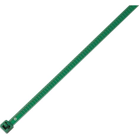 HellermannTyton 115-00005 LR55R-PA66-GN-Q1 Kabelbinder 196 mm 4.80 mm Grün Lösbar, Hitzestabilisiert (1/3)