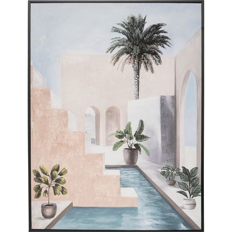 Atmosphera – Tableau toile murale imprimée 58 x 78 cm – Cadre en polystyrène – Structure en bois MDF – Décoration intérieure inspirée marocaine