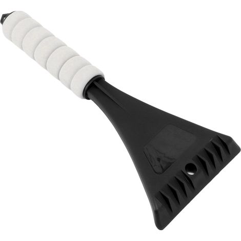 Pelle à pare-brise de voiture, poignée ergonomique en EVA, coins arrondis, grattoir à glace portable et sécuritaire pour véhicules, pour l'extérieur et la neige, noir (1/5)