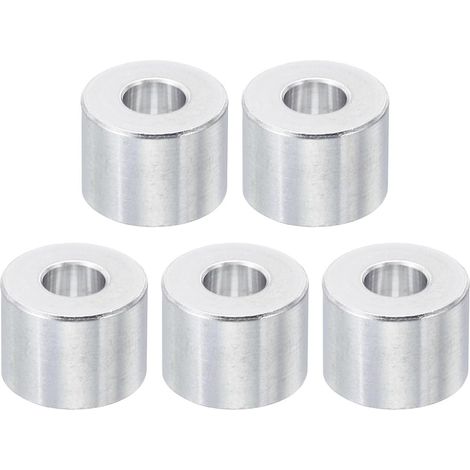 Entretoises En Aluminium M8, Lot De 5 Entretoises En Aluminium De 8,5 mm De Diamètre Intérieur x 20 mm De Diamètre Extérieur x 15 mm De Longueur Pour Vis M8 Ou 5/16" (1/5)