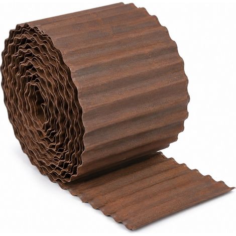 Bordure de Jardin Acier Corten 12 m × 16 cm Patine Auto-Protectrice Flexible Sans Entretien (1/5)