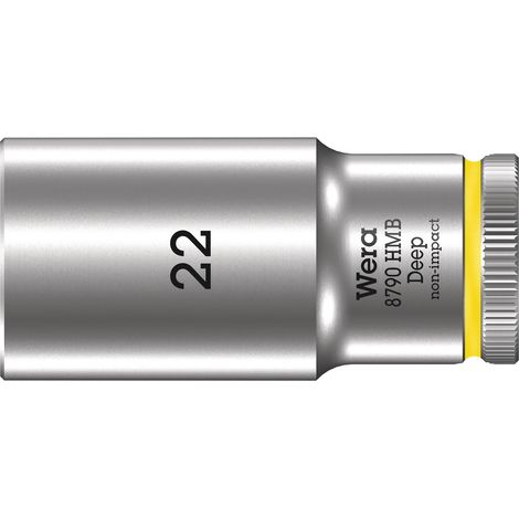 WERA 05004544001 LLAVE DE VASO 3/8'', AMARILLO BRILLANTE, 22.0 MM (1/5)