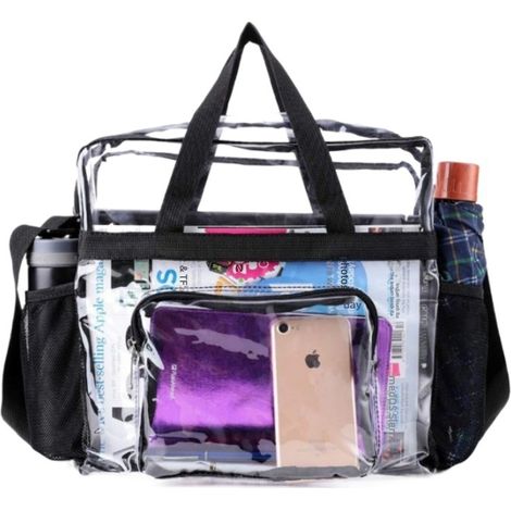Trousse de toilette voyage transparente en PVC grande capacité, organisateur cosmétique portable (1/5)