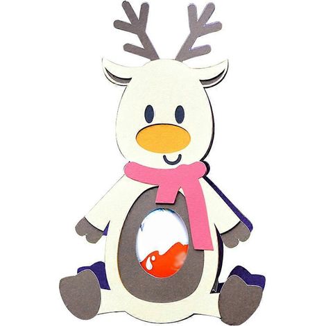 Weihnachts-Rentier-Schokoladen-Metall-Stanzschablone, DIY-Scrapbooking-Album, Papierkartenvorlage, Prägeform, Basteldekoration