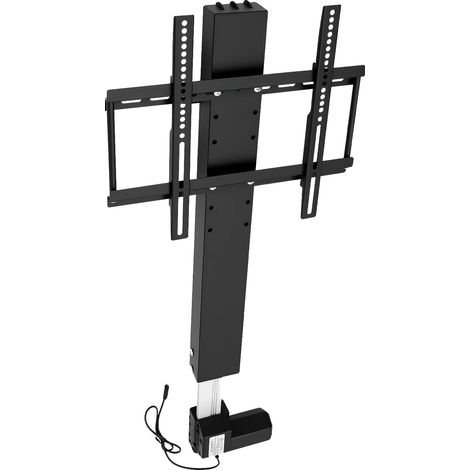 Support de télévision motorisé, hauteur réglable, compatible avec les téléviseurs de 26 à 57 pouces, Noir (1/2)