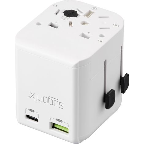 Sygonix SY-6951598 Adaptateur de voyage USA/Australien/China/Grossbritannien/Hongkong (1/5)