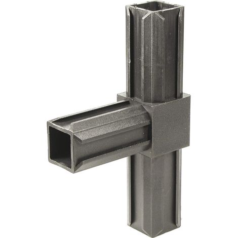 Alberts 859848 Raccordo per tubo XD, a T, plastica, nero, 20 x 20 x 1,5 mm, (1/5)
