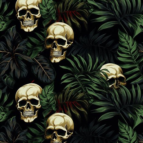 Tela Oxford decorativa para exteriores - Motivo de calavera I DX4502 (1/5)