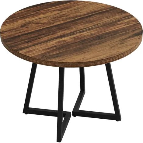 Table ronde de cuisine, bureau élégant pour télétravail, table informatique pratique, table de conférence compacte (table uniquement) (1/5)