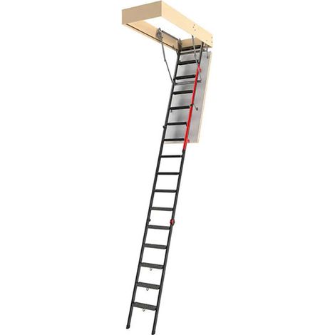 Matisère – Escalier escamotable 60x144cm – Trappe isolante 3.6cm – Main-courante télescopique – Charge max 200kg – LMP601443