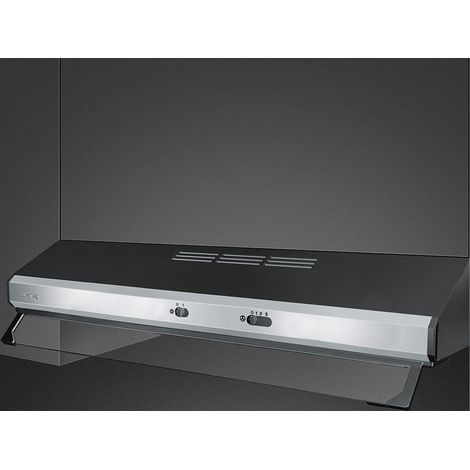 SMEG CAPPA ASPIRANTE INCASSO SEMI INTEGRATA 90CM C SILVER LED KSEC9... (1/2)