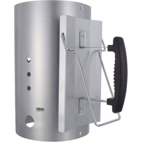 Cheminée d'allumage, Rapidfire Starter - allume-feu compact avec deux poignées, barbecues à charbon et +, aide à l'allumage pour charbon et briquettes