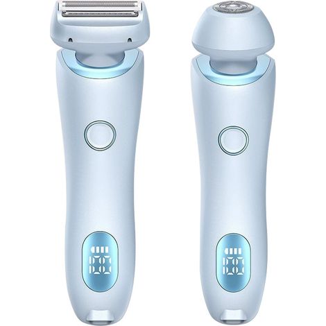 Rasoir électrique 2 en 1 pour femme, tondeuse bikini, glisse soyeuse et professionnelle pour une épilation des jambes, des bras, des aisselles et du visagexx-AquaForge