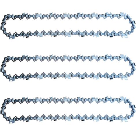 Satz mit 3 Kettensägenketten 25 cm 1,1 mm 40TG für Einhell GC-LC 18/25 Li und GE-LC 18/25 Li, kompatibel mit Husqvarna 436 Li, 536 Li, 536 LiXP