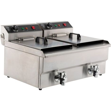 Friteuse Professionnelle Électrique - 2 x 8 Litres - Combisteel (1/5)