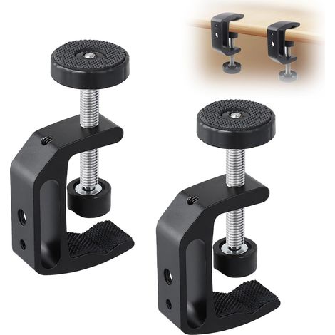 Serre Joints en C, 2 Pinces C Alliage D'aluminium Pince de Fixation, Pinces de Table Réglables, Alliage D'aluminium Pince Serre Joint Metal, à Vis Réglable de 0 à 47 mm, pour le Travail du Bois (1/5)