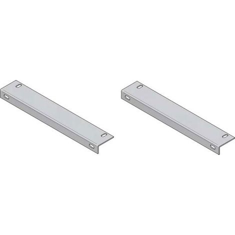 Equerre de fixation - Longueur : 394 mm - Epaisseur : 3 mm - Décor : Chromé - Matériau : Acier - ITAR (1/2)