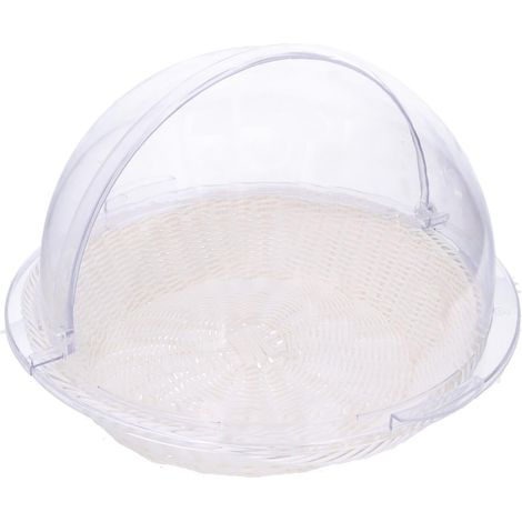 Cesta Porapane Ø41,5xh26 cm con Cupola Trasparente (1/2)