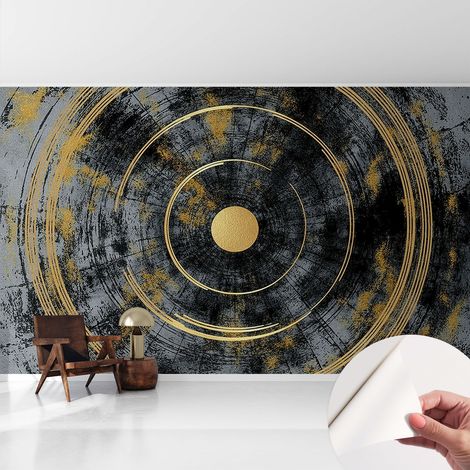 Papier peint autocollant avec imprimé pour cuisine facile à appliquer pour mur a motif Dynamique cosmique 416x254 cm (1/5)