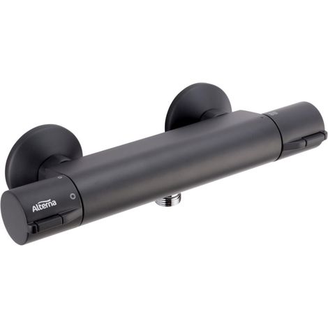 mitigeur - douche - thermostatique - alterna concerto 3 - noir - alterna 7936661