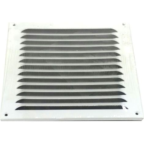 Upmann protezione dalle intemperie Griglia in alluminio con zanzariera, 150 X 150 mm, bianco, 1 pezzi, 54610