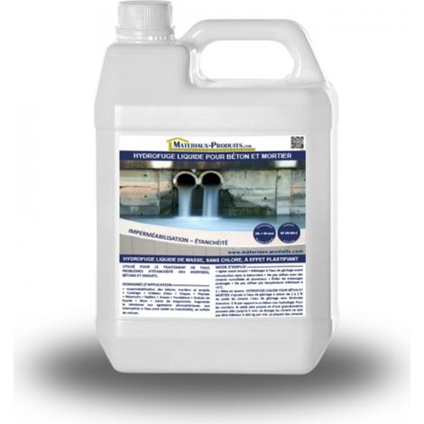 Hydrofuge liquide pour béton et mortier - 20 L Blanc laiteux - MATPRO